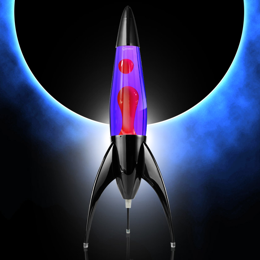 Telstar Black Rocket Lamp