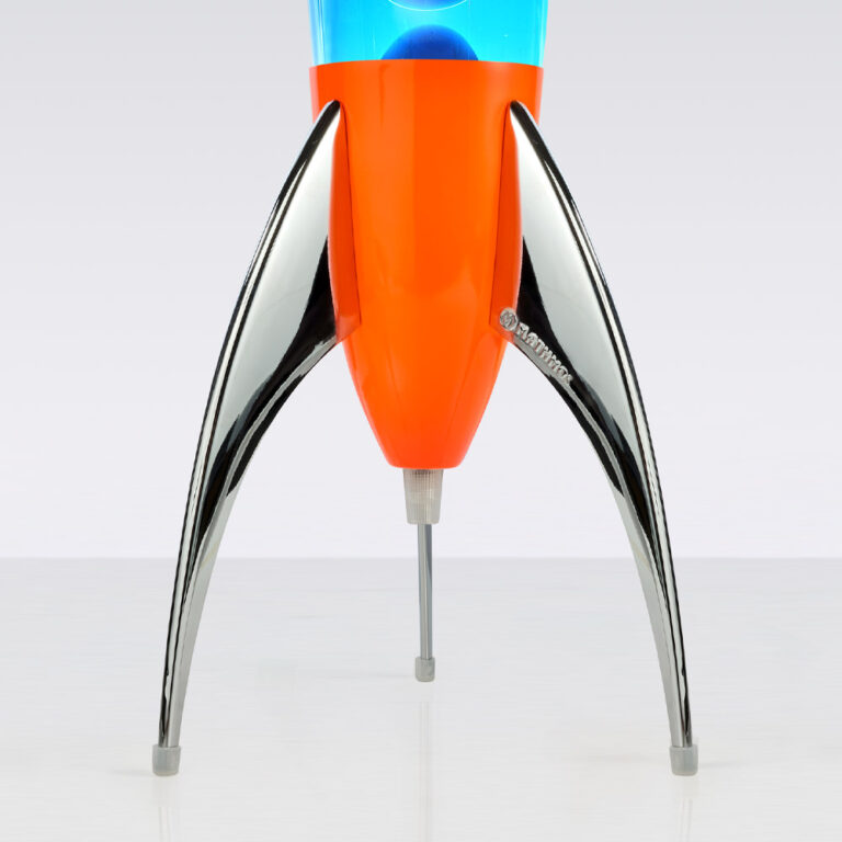 Mathmos Telstar Orange Rocket Lava Lamp
