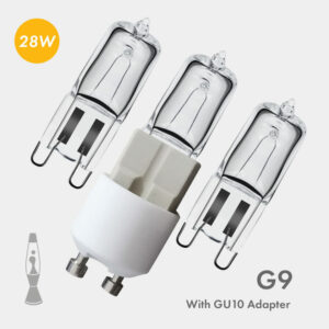 Astro Baby lampada lava argento lampadine GU10 confezione da 3