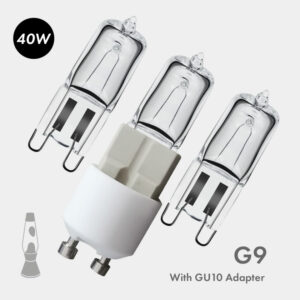 Astro lampada lava argento lucido lampadine GU10 confezione da 3